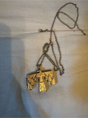 Low Luv x Erin Wasson Gold Thunderbird Locket Necklace